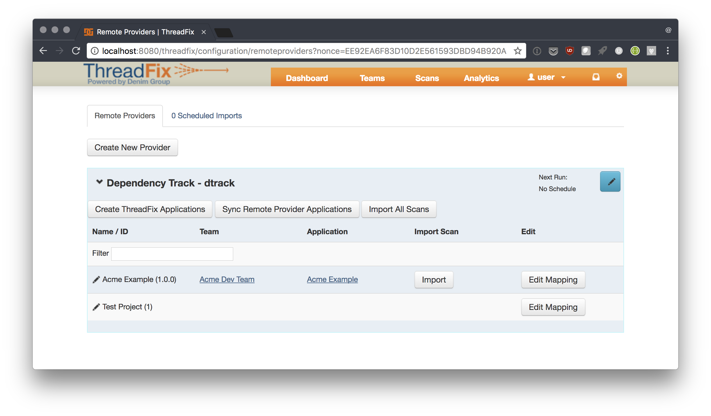 Remote Provider Mapping